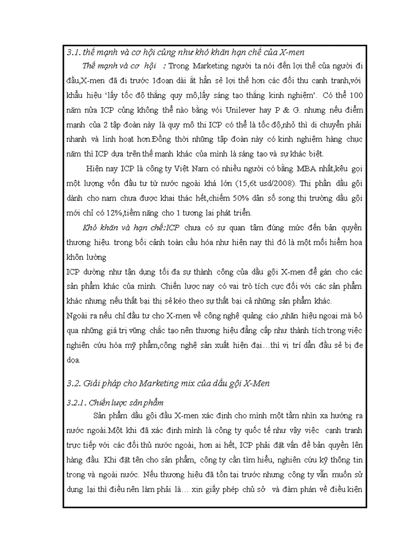 image for page Lý thuyết MARKETING MIX và thực tiễn với dầu gội X MEN