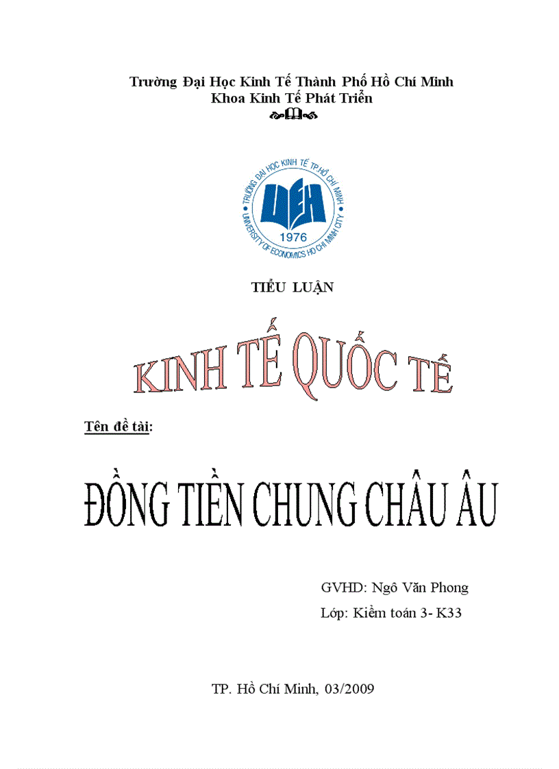 Đồng tiền chung Châu Âu