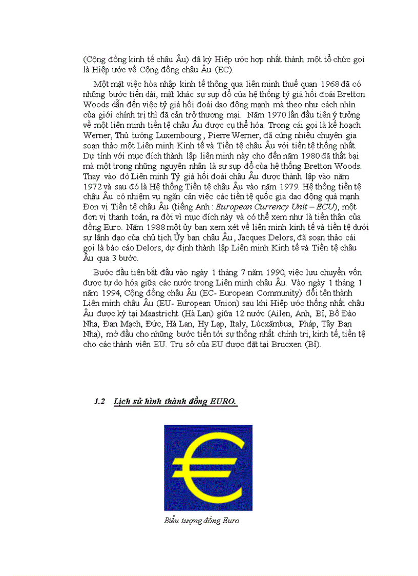 Đồng tiền chung Châu Âu
