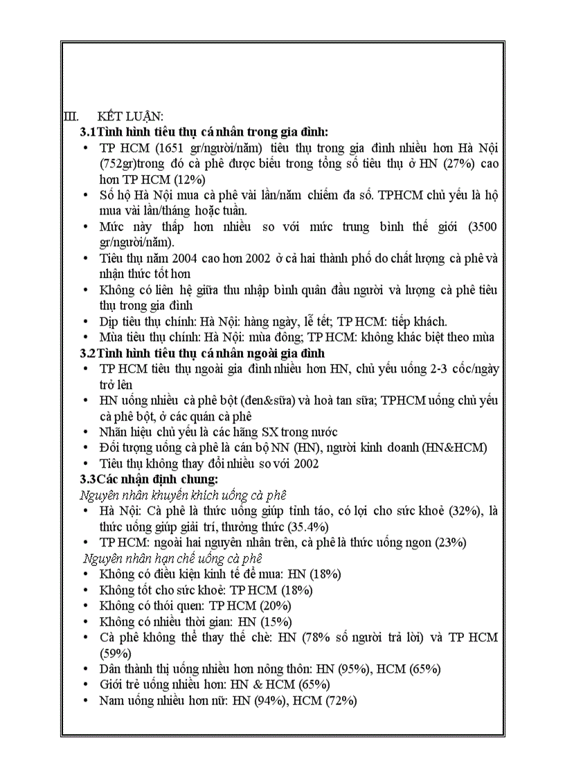 image for page Nghiên cứu thị trường tiêu thụ cà phê VIỆT NAM