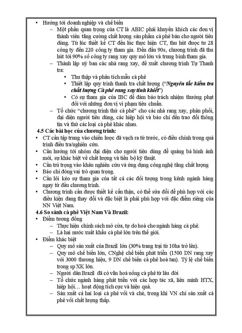 image for page Nghiên cứu thị trường tiêu thụ cà phê VIỆT NAM