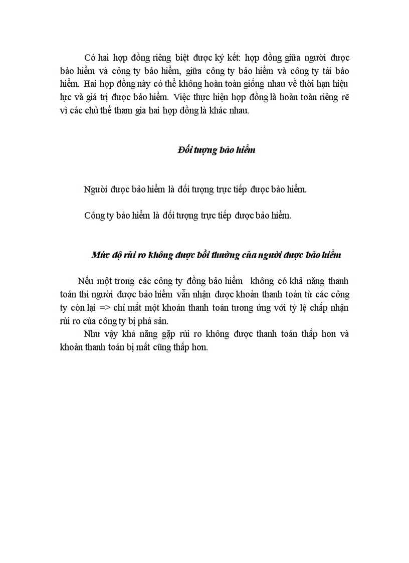 image for page PHân biệt đồng tái bảo hiểm và tái bảo hiểm