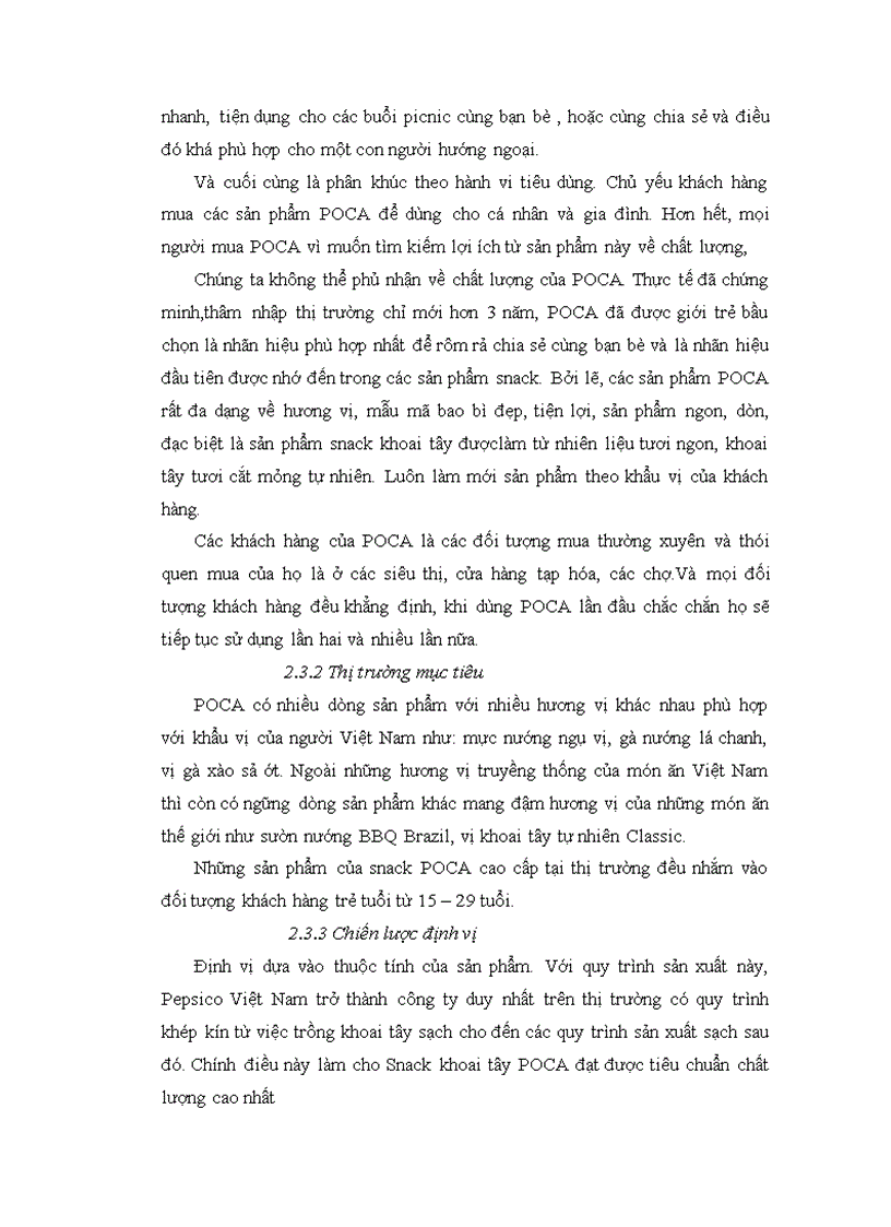 image for page Chiến lược S T P cuả sản phẩm poca