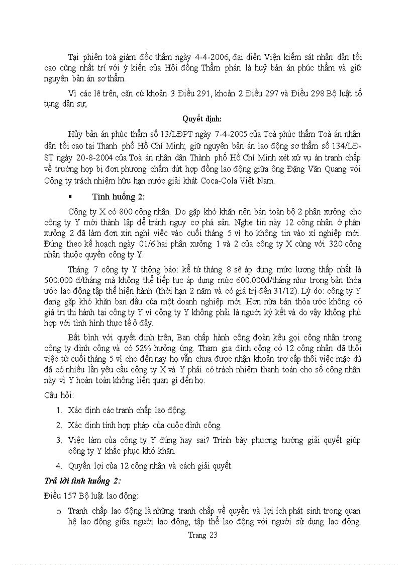 image for page Tranh chấp và giải quyết tranh chấp giữa người lao động và người sử dụng lao động