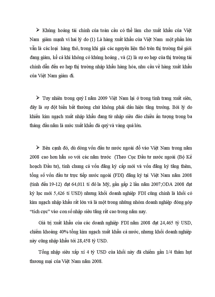 image for page Đánh giá tác động của cuộc khủng hoảng tài chính toàn cầu đến cán cân tài khoản vãng lai của VIỆT NAM