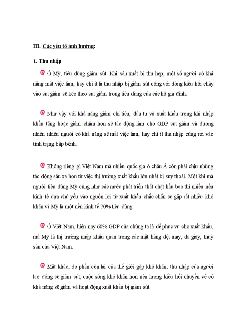 image for page Đánh giá tác động của cuộc khủng hoảng tài chính toàn cầu đến cán cân tài khoản vãng lai của VIỆT NAM