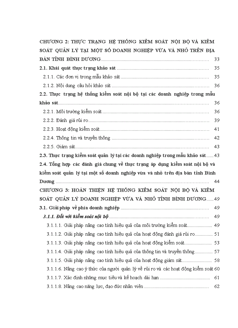 image for page Hoàn thiện hệ thống kiểm soát nội bộ và kiểm soát quản lý doanh nghiệp vừa và nhỏ tỉnh Bình Dương