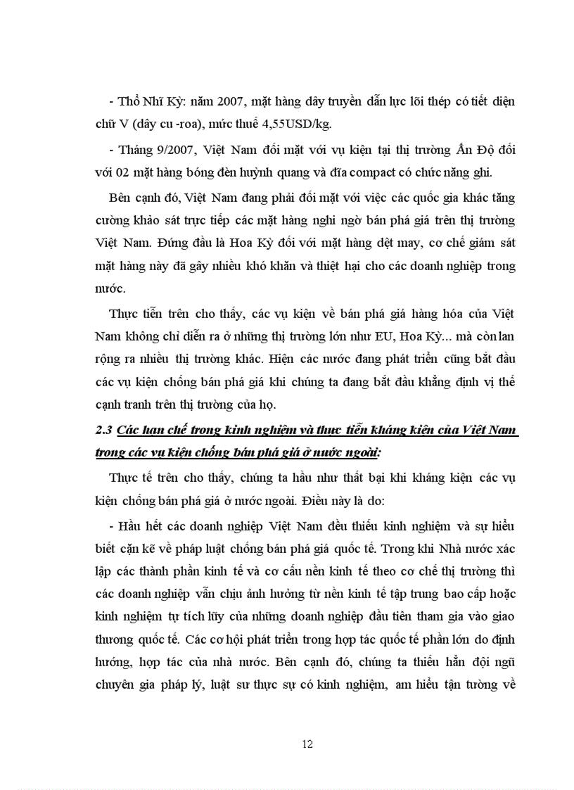 image for page Giảm thiểu thiệt hại trong các vụ kiện chống bán phá giá ở nước ngoài khi các doanh nghiệp việt nam là bị đơn