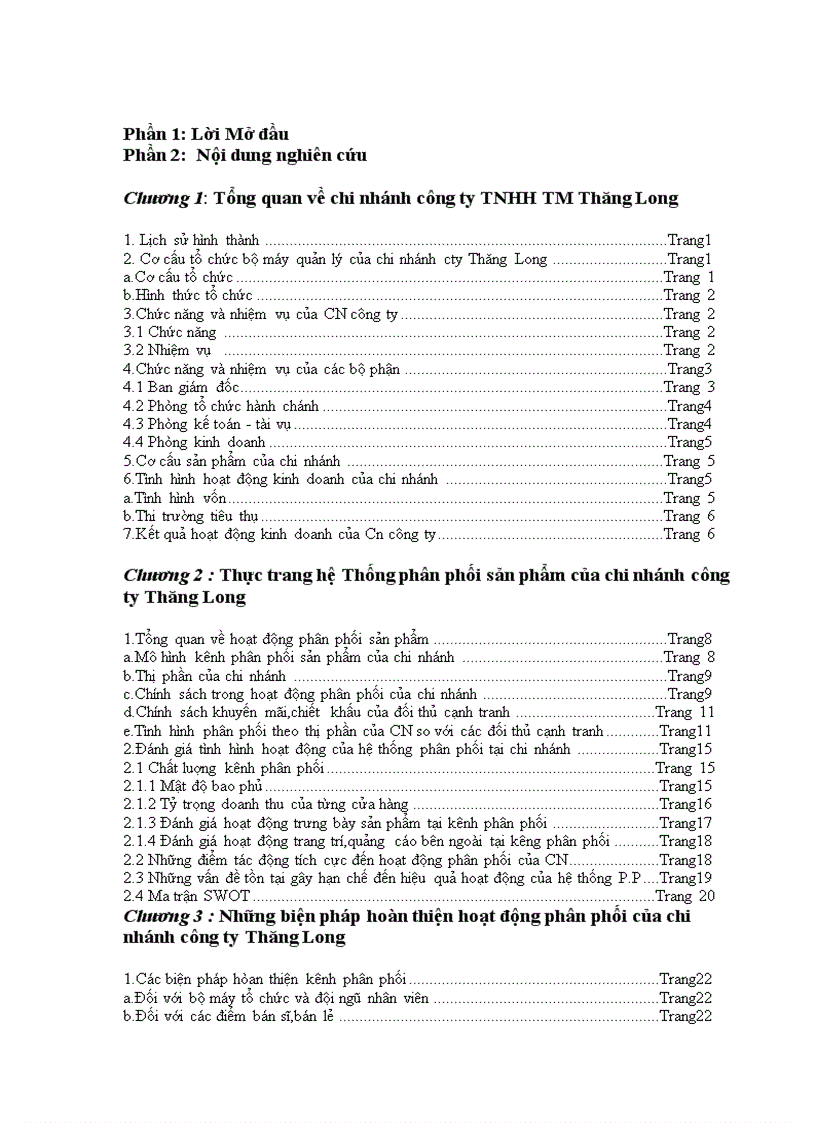image for page Một số giải pháp hoàn thiện hệ thống phân phối tại chi nhánh công ty tnhh tm thăng long hà nội