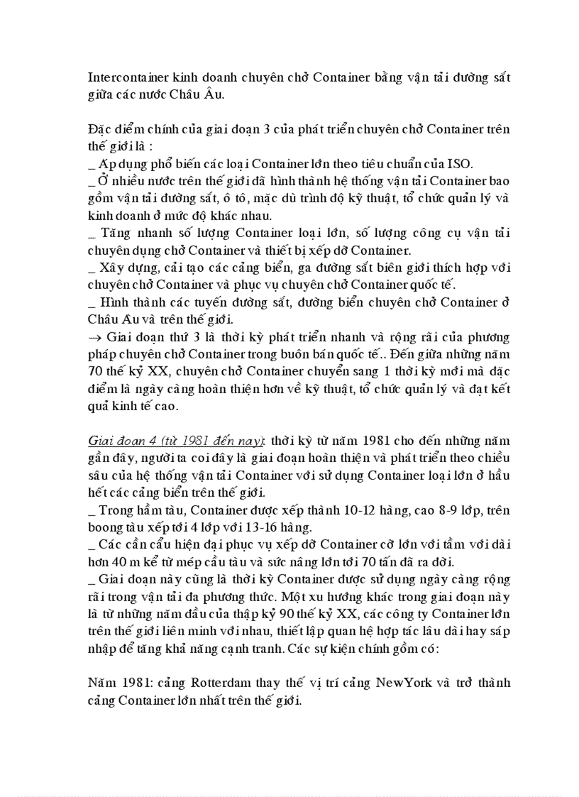 image for page Vận chuyển hàng hoá bằng container