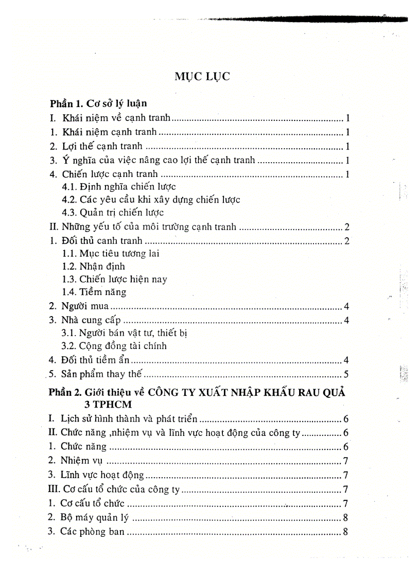 image for page Một số giải pháp nâng cao lợi thế cạnh tranh của Công ty XNK rau quả 3 TP HCM