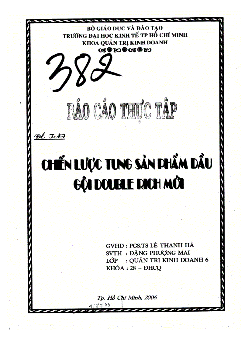 image for page Chiến lược tung sản phẩm dầu gội DOUBLE RICH mới