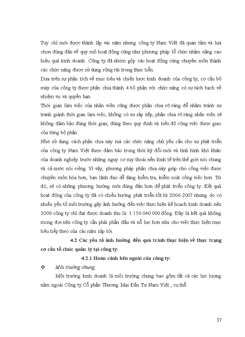 image for page Thực trạng của Công Ty Cổ Phần Thương Mại Đầu Tư Nam Việt