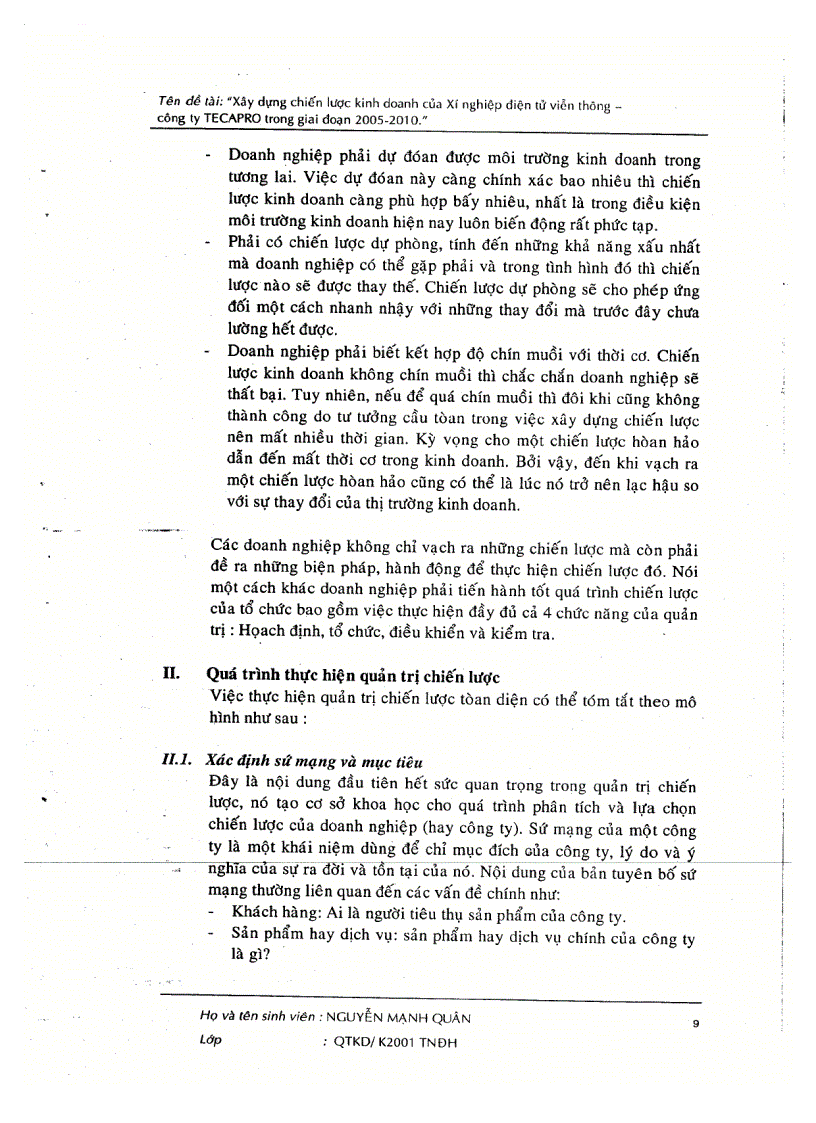 image for page Xây dựng chiến lược kinh doanh của xí nghiệp điện tử viễn thông công ty Tecapro giai đoạn 2055 2010 1