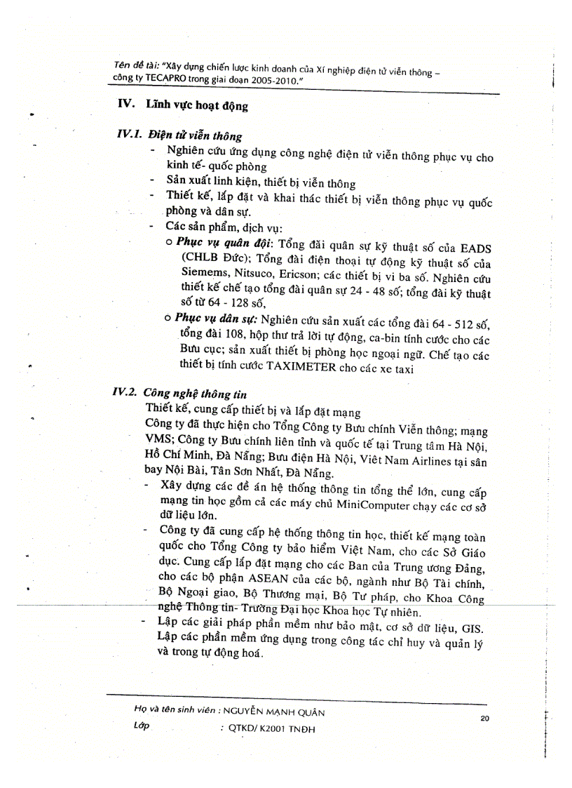image for page Xây dựng chiến lược kinh doanh của xí nghiệp điện tử viễn thông công ty Tecapro giai đoạn 2055 2010 1