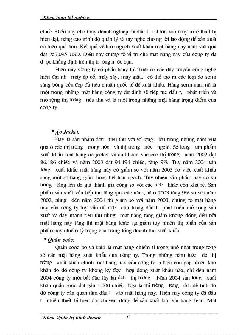 image for page Một số giải pháp nhằm thúc đẩy hoạt động xuất khẩu hàng may mặc tại Công ty cổ phần May Lê Trực 1