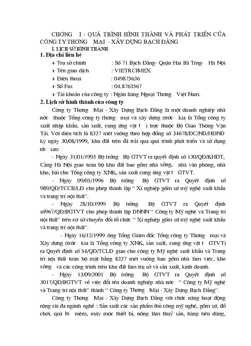 image for page Thực trạng hoạt động xuất khẩu sản phẩm thủ công mỹ nghệ của Công ty Thương Mại Xây Dựng Bạch Đằng