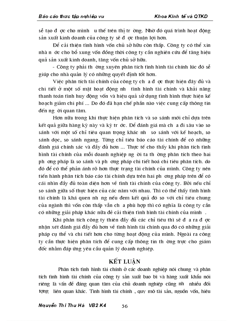 image for page Các giải pháp hoàn thiện phân tích tài chính doanh nghiệp tại Công ty sản xuất bao bì và hàng xuất khẩu