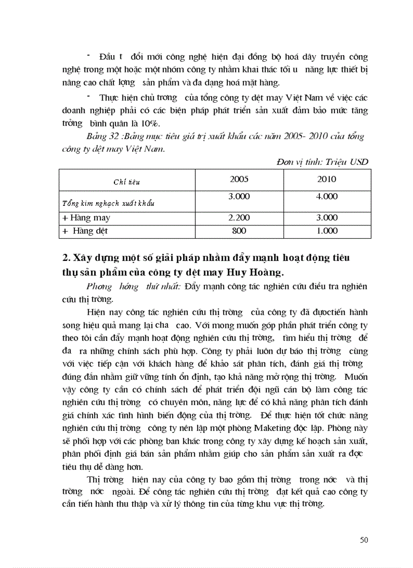 image for page Nghiên cứu các giải pháp nhằm phát triển thị trường tiêu thụ sản phẩm của Công ty dệt may xuất nhập khẩu Huy Hoàng