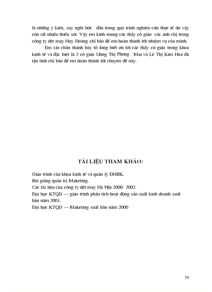 image for page Nghiên cứu các giải pháp nhằm phát triển thị trường tiêu thụ sản phẩm của Công ty dệt may xuất nhập khẩu Huy Hoàng