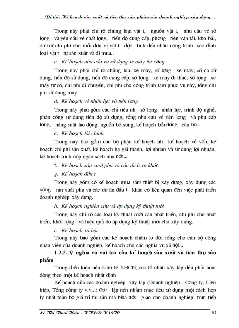 image for page Kế hoạch sản xuất và tiêu thụ sản phẩm của doanh nghiệp xây dựng