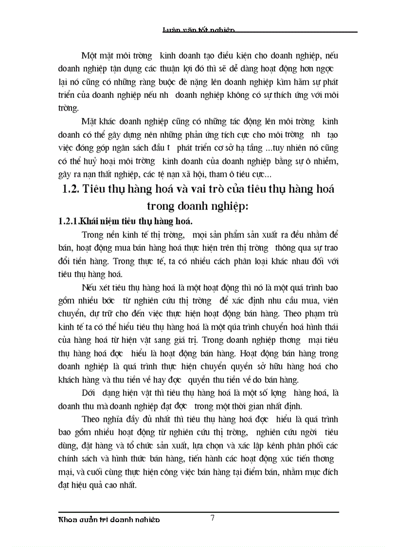 image for page Khảo sát tình hình kinh doanh và thực trạng công tác quản trị tiêu thụ hàng hoá tại xí nghiệp chế biến thuỷ