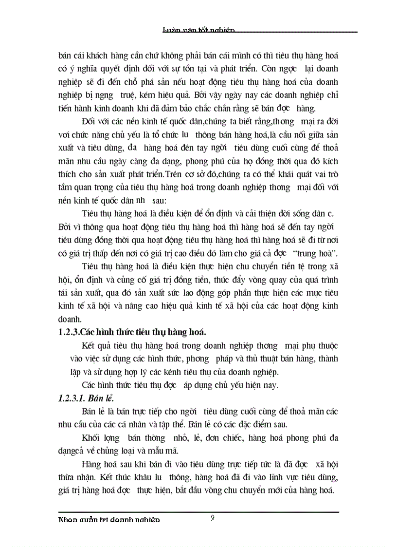 image for page Khảo sát tình hình kinh doanh và thực trạng công tác quản trị tiêu thụ hàng hoá tại xí nghiệp chế biến thuỷ