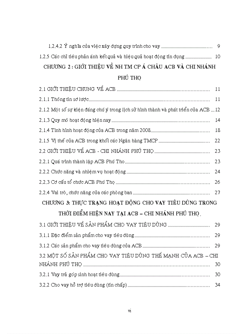 image for page Phân tích hoạt động cho vay tiêu dùng trong thời điểm hiện nay tại ngân hàng tmcp á châu acb chi nhánh phú thọ