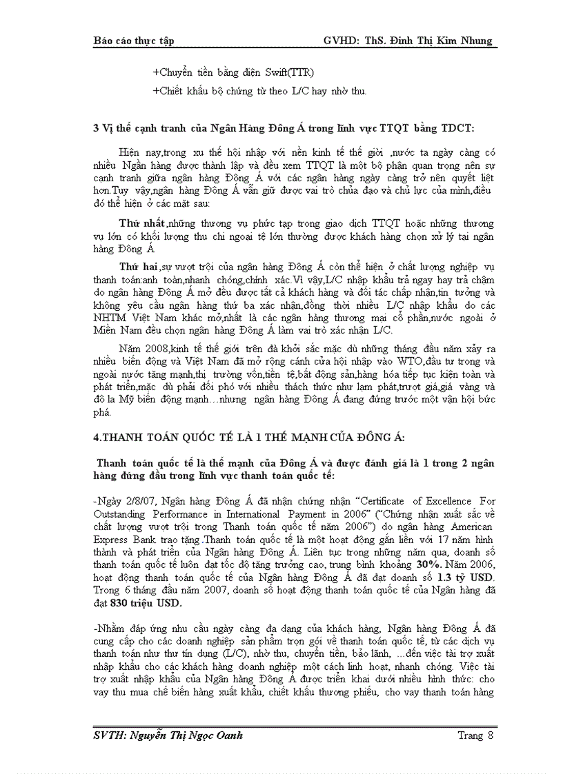 image for page Thực trạng thanh toán tín dụng chứng từ xuất khẩu tại ngân hàng Đông Á CN Tân Bình và một số giải pháp nhằm khắc phục rủi ro