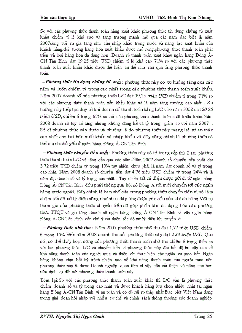 image for page Thực trạng thanh toán tín dụng chứng từ xuất khẩu tại ngân hàng Đông Á CN Tân Bình và một số giải pháp nhằm khắc phục rủi ro