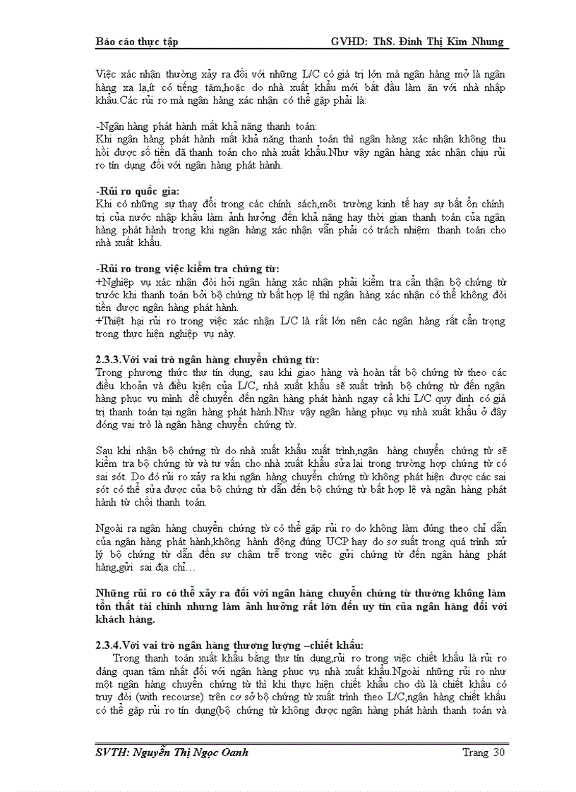 image for page Thực trạng thanh toán tín dụng chứng từ xuất khẩu tại ngân hàng Đông Á CN Tân Bình và một số giải pháp nhằm khắc phục rủi ro