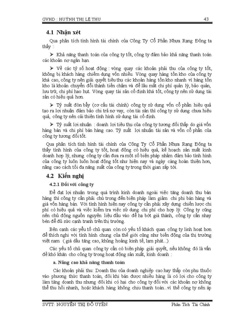 image for page Phân tích tình hình tài chính của công ty cổ phần nhựa rạng đông