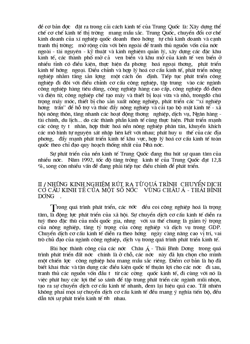 image for page Thực trạng phương hướng và biện pháp chủ yếu trong chuyển dịch cơ cấu kinh tế ngành ở Việt Nam