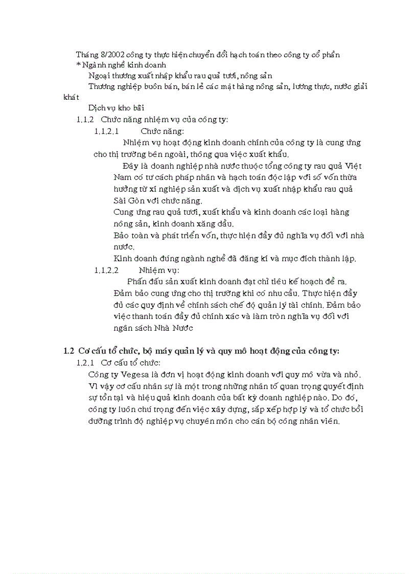 image for page Kế toán tiêu thụ và xác định kết quả kinh doanh tại Công ty Cổ phần sản xuất và dịch vụ xuất nhập khẩu rau quả sài gòn