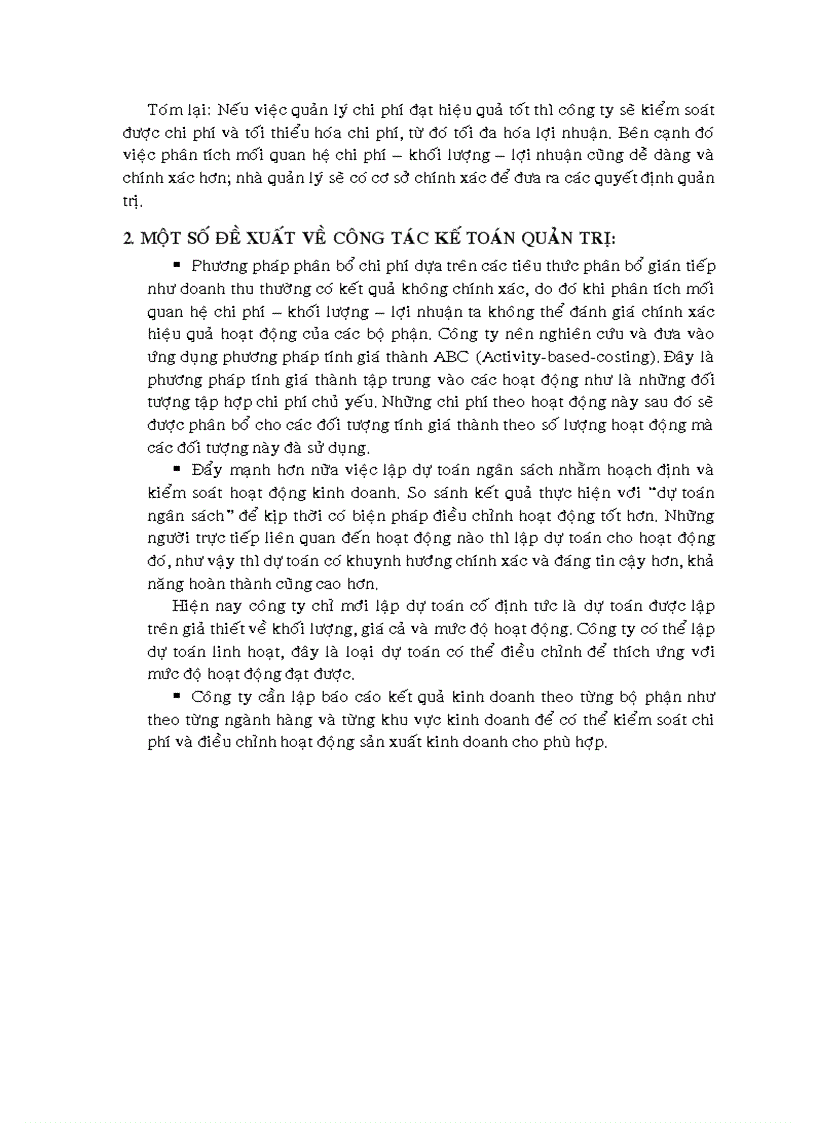 image for page Phân tích mối quan hệ C V P chi phí khối lượng lợi nhuận tại Công ty CP Cao su Sài gòn KYMDAN