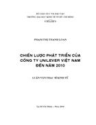 Chiến lược phát triển của công ty UNILEVER Việt Nam đến năm 2010
