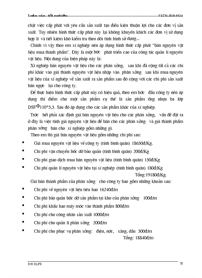 image for page Một số ý kiến nhằm nâng cao hiệu quả quá trình quản lý nguyên vật liệu tại phân xưởng Nhựa của Công ty Vật liệu Xây dựng Bưu điện 1