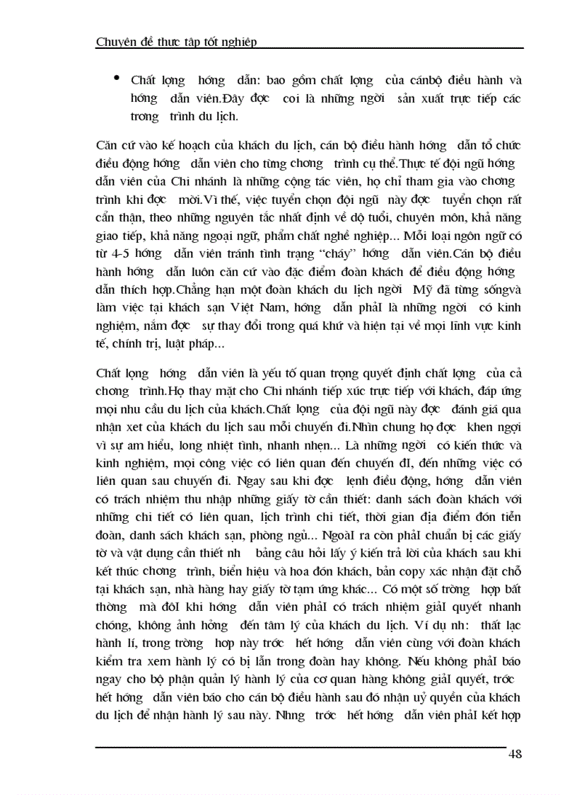 image for page Thực trạng của hoạt động kinh doanh và chất lượng của các chương trình du lịch trọn gói cho khách du lịch nước ngoài ở Chi nhánh Công ty du lịch Hương Giang tại Hà Nội