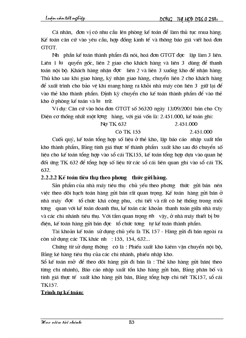 image for page Kế toán thành phẩm tiêu thụ thành phẩm và xác định kết quả tiêu thụ 1