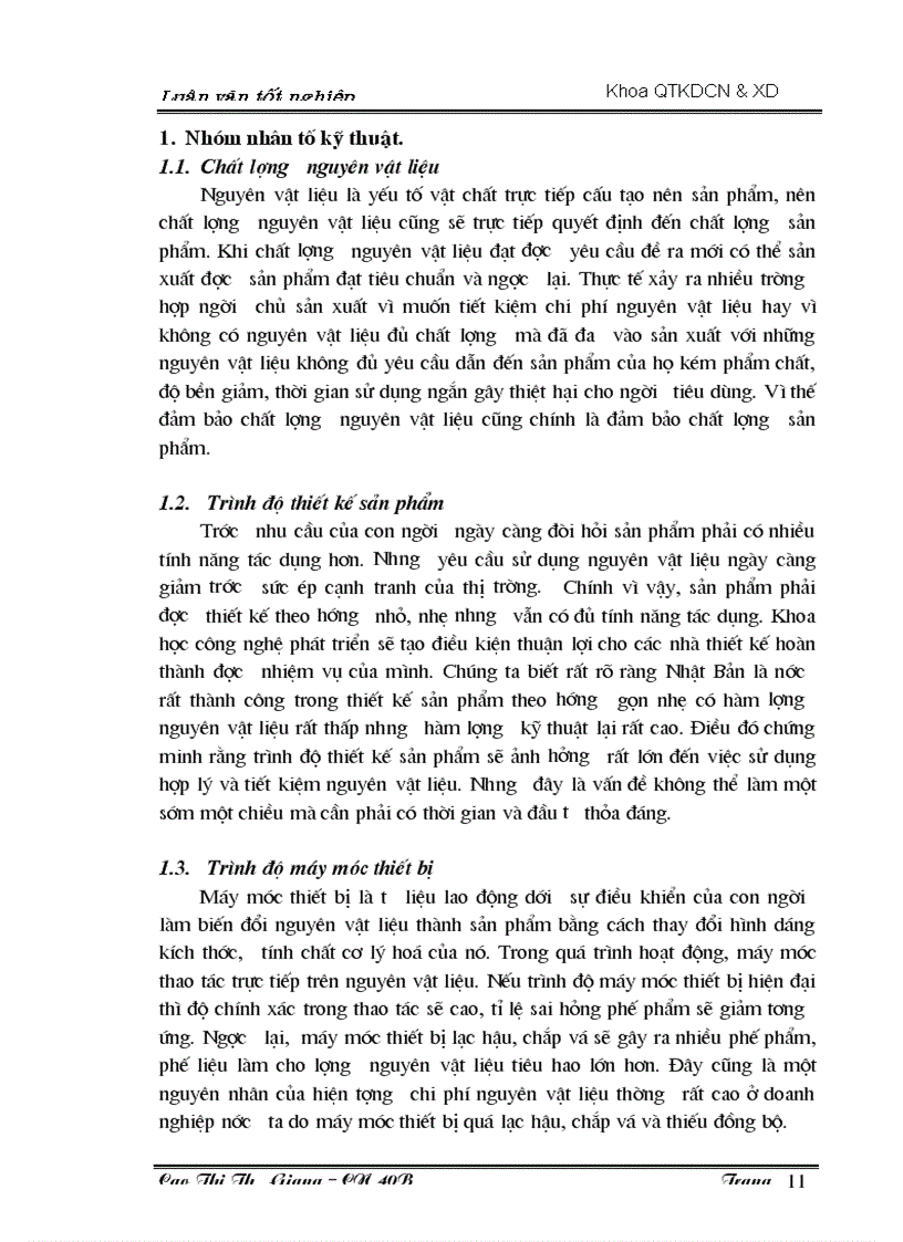 image for page Phân tích thực trạng sử dụng hợp lý và tiết kiệm nguyên vật liệu tại Công ty cổ phần đầu tư xây dựng và sản xuất vật liệu Nam Thắng