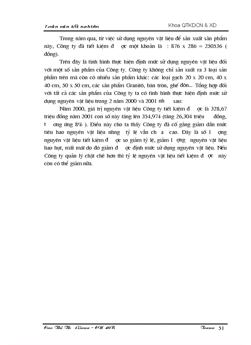image for page Phân tích thực trạng sử dụng hợp lý và tiết kiệm nguyên vật liệu tại Công ty cổ phần đầu tư xây dựng và sản xuất vật liệu Nam Thắng
