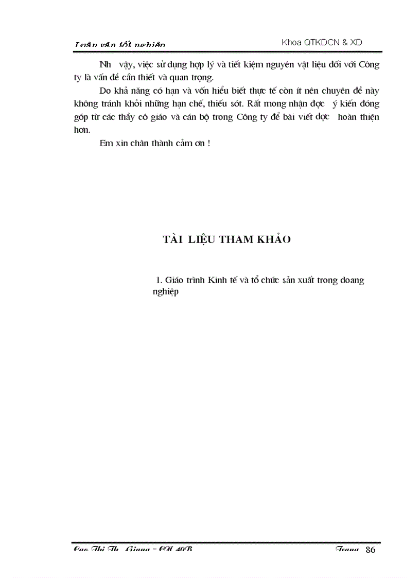 image for page Phân tích thực trạng sử dụng hợp lý và tiết kiệm nguyên vật liệu tại Công ty cổ phần đầu tư xây dựng và sản xuất vật liệu Nam Thắng