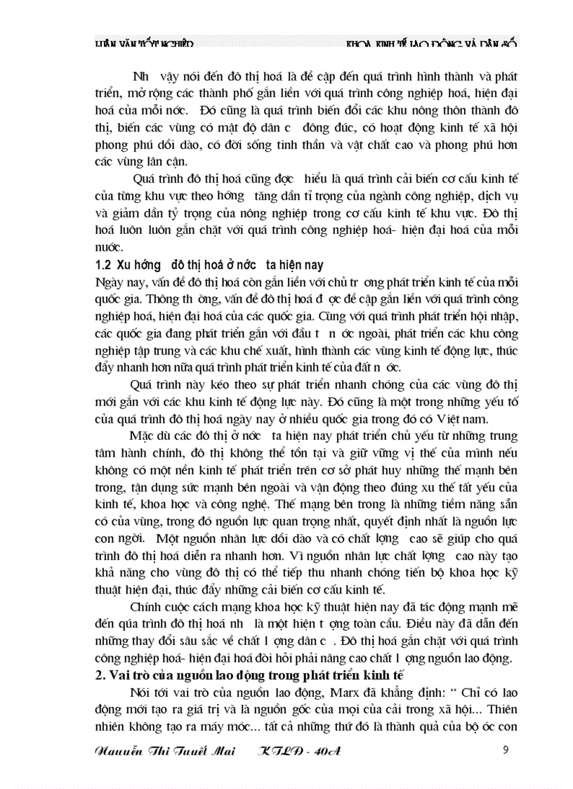 image for page Nâng cao chất lượng nguồn lao động trong quá trình đô thị hoá