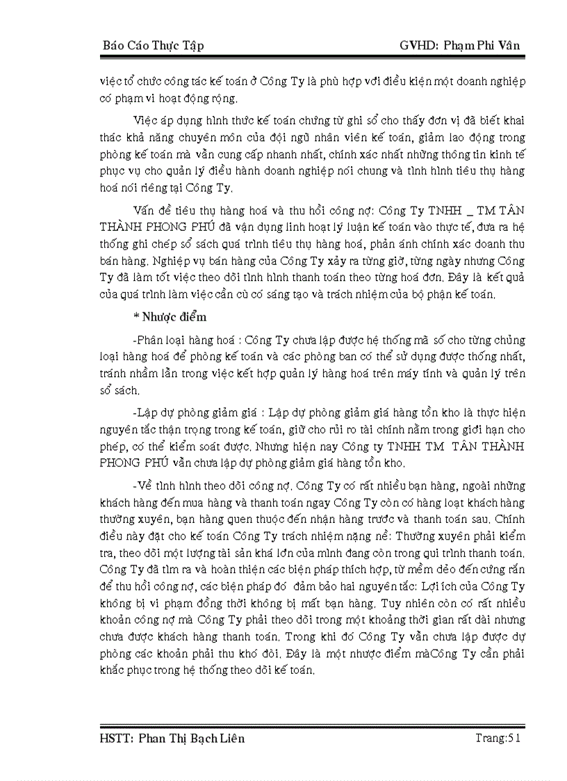 image for page Thực trạng công tác kế toán lưu chuyển hàng hoá và xác định kết quả kinh doanh tại Công Ty TNHH TM TÂN THÀNH PHONG PHÚ