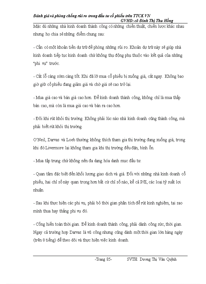 image for page Đánh giá và phòng chống rủi ro trong đầu tư cổ phiếu trên TTCK VN