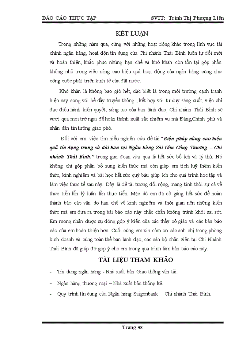 image for page Giải pháp nhắm nâng cao chất lượng tín dụng trung dài hạn tại ngân hàng thương mại cổ phần sài gòn công thương chi nhánh thái bình