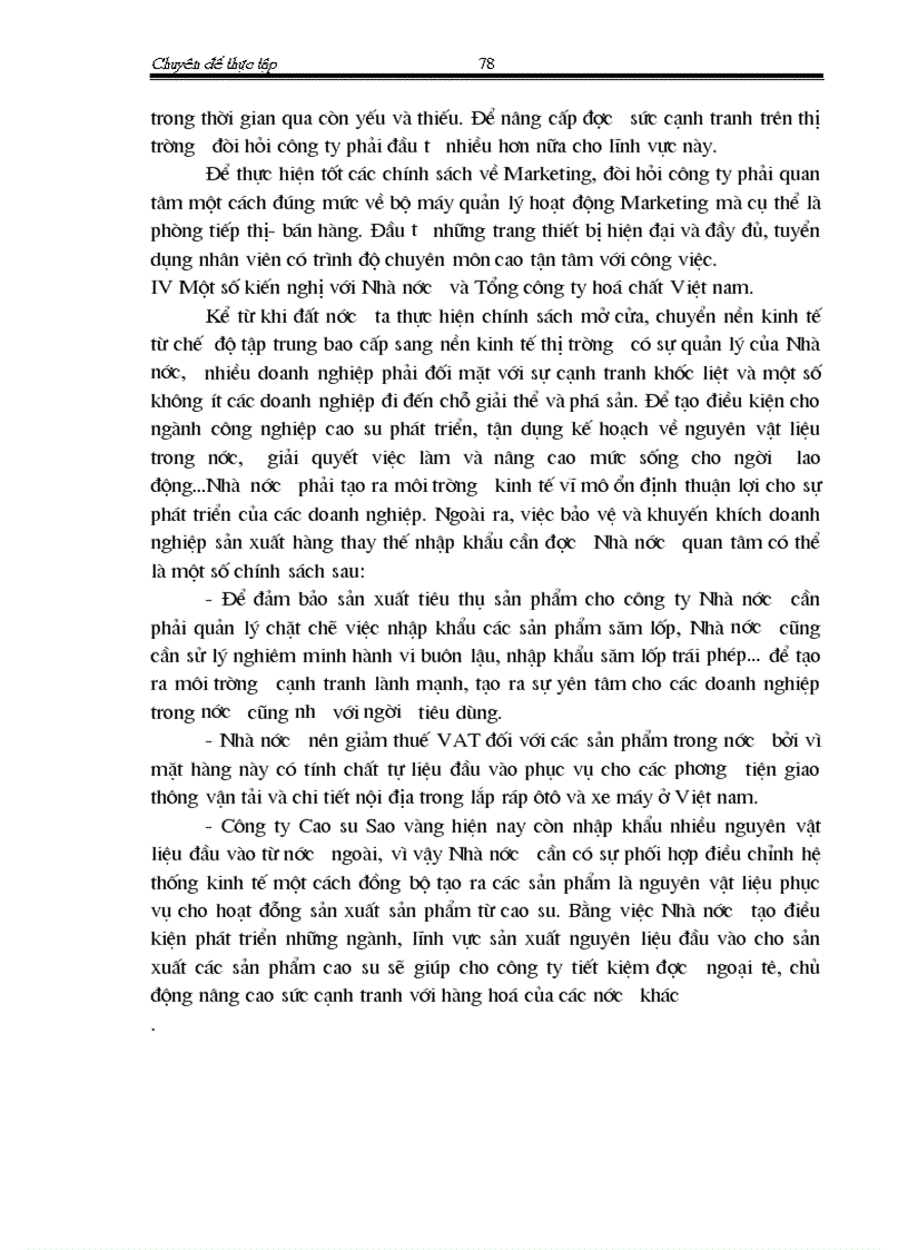 image for page Thực trạng hoạt động đầu tư nâng cao khả năng cạnh tranh của Công ty Cao su Sao vàng 1