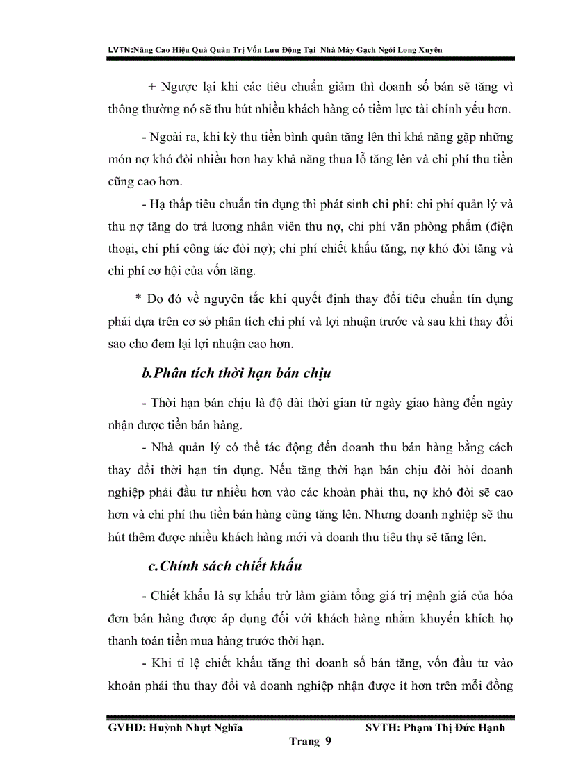 image for page Nâng cao hiệu quả quản trị vốn lưu động tại nhà máy gạch ngói long xuyên