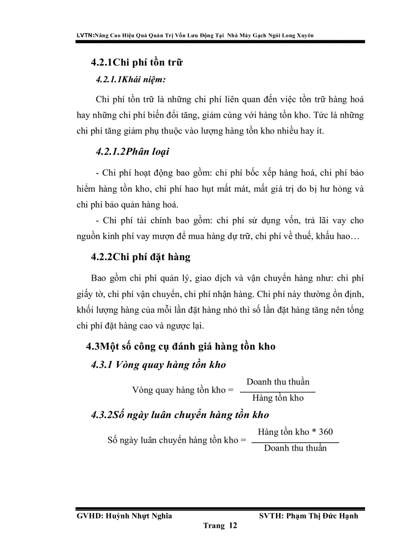 image for page Nâng cao hiệu quả quản trị vốn lưu động tại nhà máy gạch ngói long xuyên