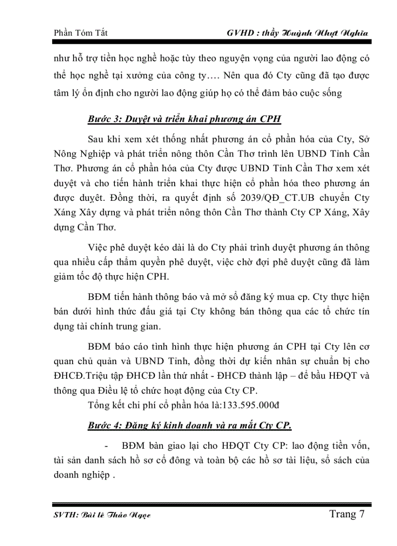 image for page Quy trình CPH DNNN tại công ty